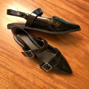 OLD NAVY Black Patent Leather Mary Jane Flat 7.5